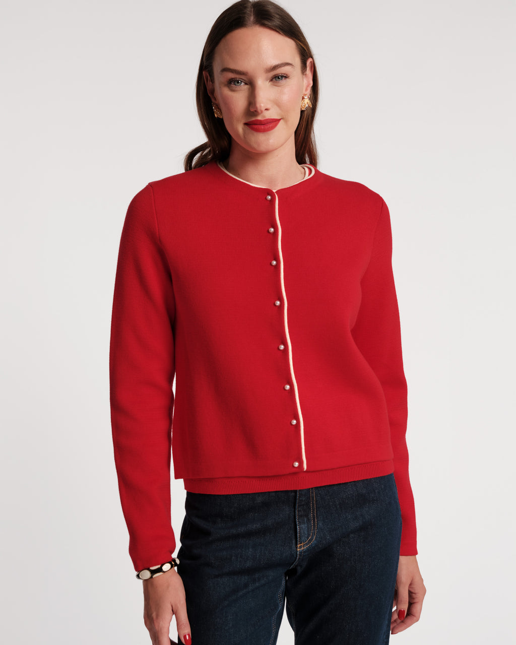 Darling Cardigan - Red – Frances Valentine
