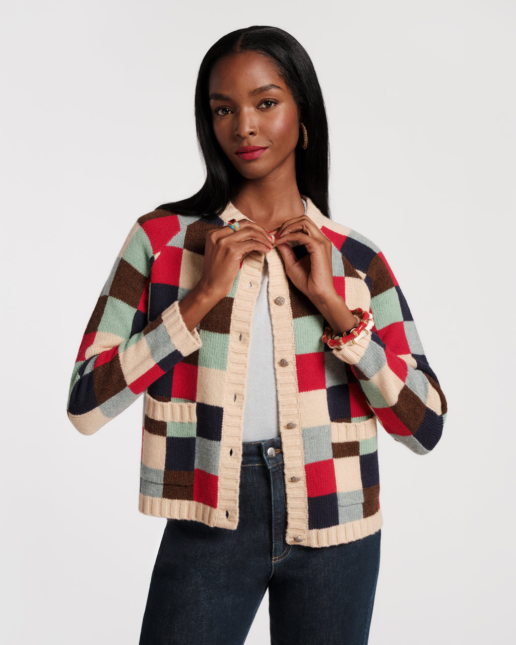 トップス Liberaiders TRIANGLE QUILTED CARDIGAN Liberaiders TRIANGLE QUILTED CARDIGAN