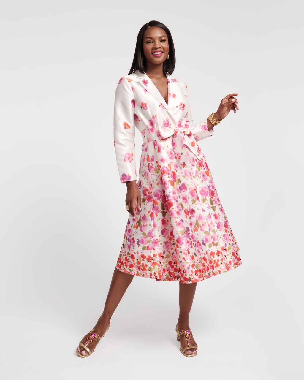 Lucille Wrap Dress - Pocket Full of Posies – Frances Valentine