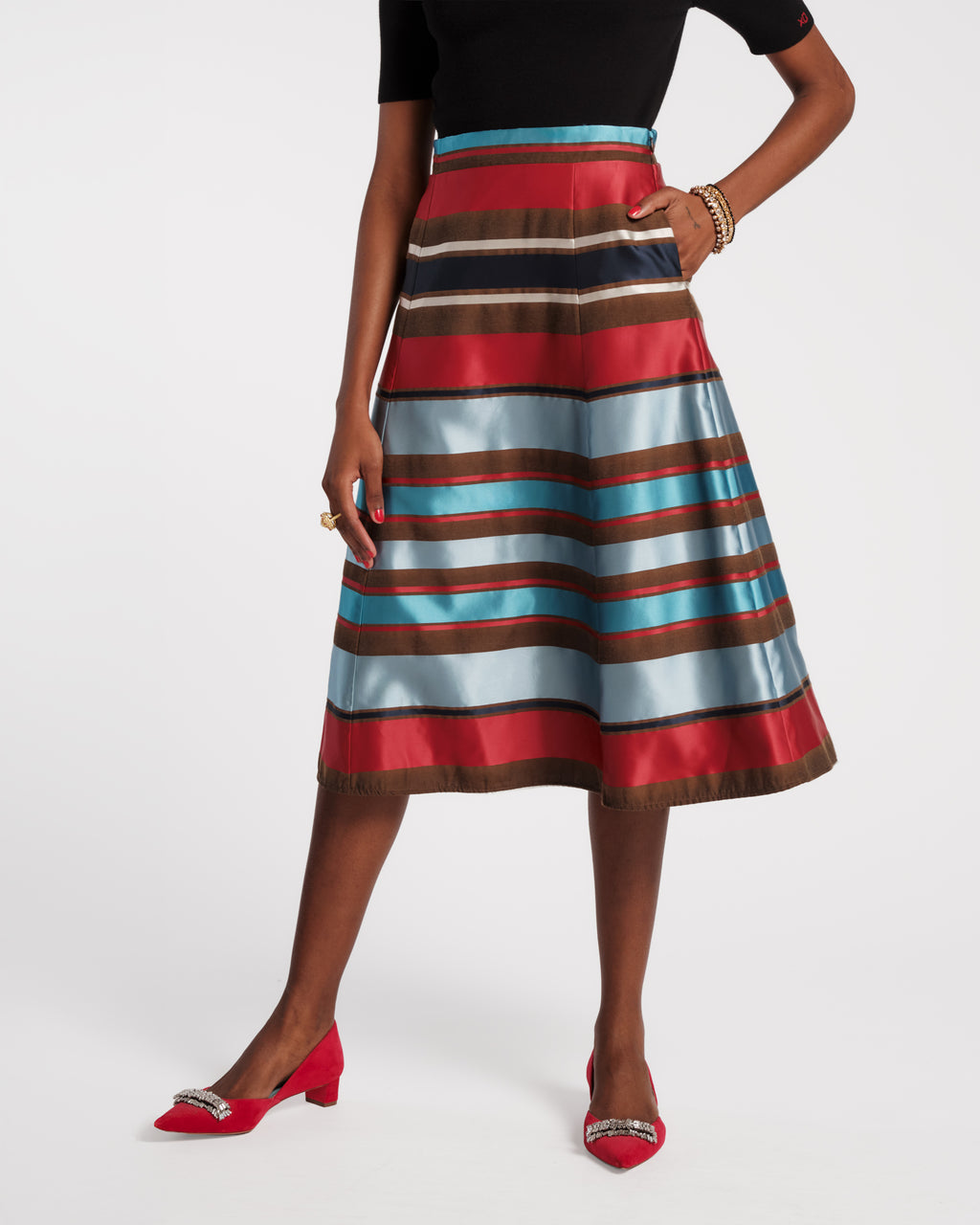 Mercer Skirt - Sublime Stripe – Frances Valentine