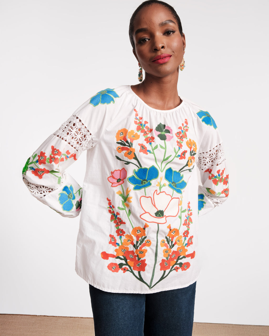 Saskia Top - Botanical Bash – Frances Valentine