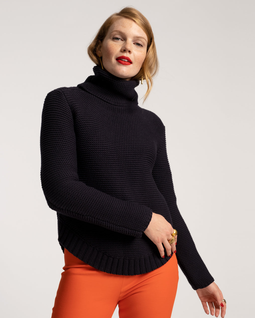 Louis Link Links Sweater Navy – Frances Valentine