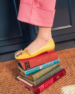 Josephine Ballet Flat Canary - Frances Valentine