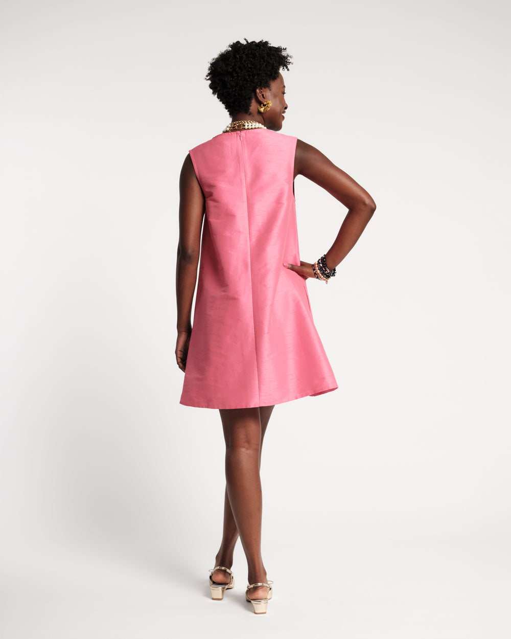 Wave Mini Dress - Navy/Pink Dresses Frances Valentine