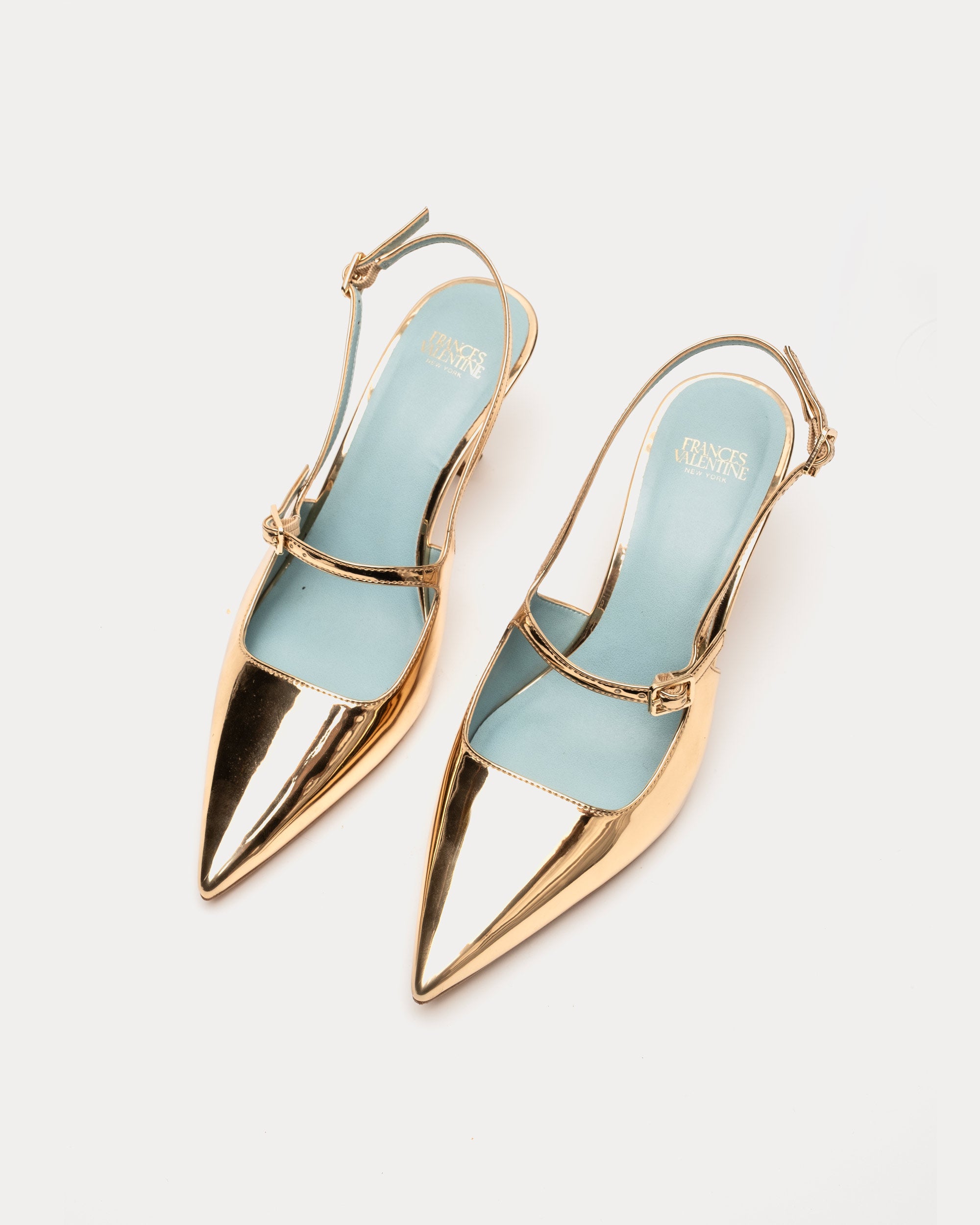 Vivi Pump - Gold – Frances Valentine
