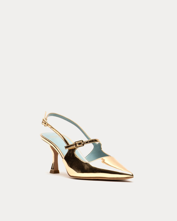 Vivi Pump - Gold Heels Frances Valentine
