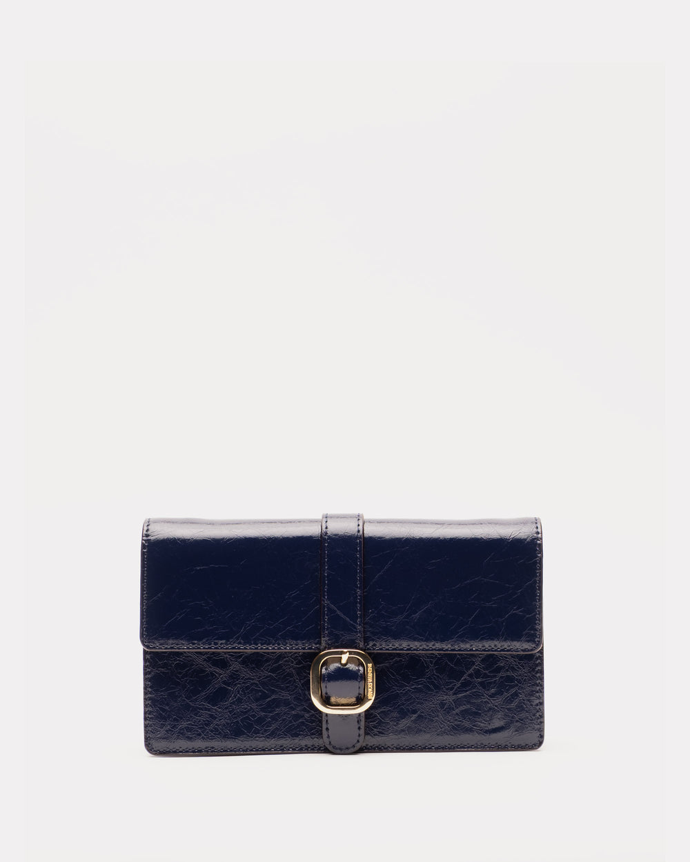 Accordian Wallet - Crinkled Leather Navy - Frances Valentine