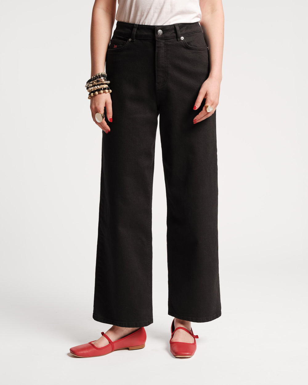 Ace Jean Stretch Denim - Black - Frances Valentine