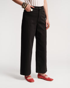 Ace Jean Stretch Denim Black - Frances Valentine