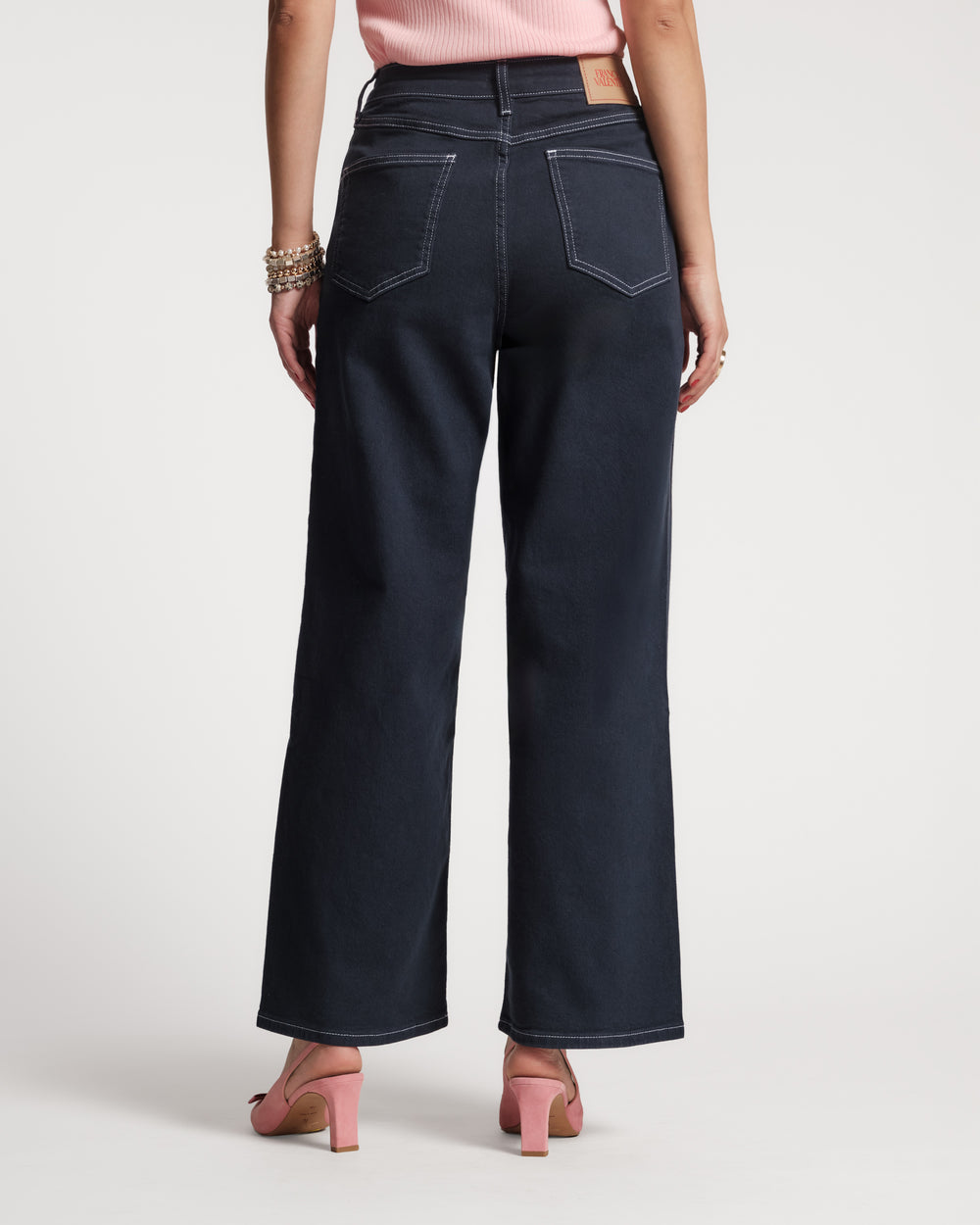 Ace Jean Solid Denim Cotton Indigo Frances Valentine