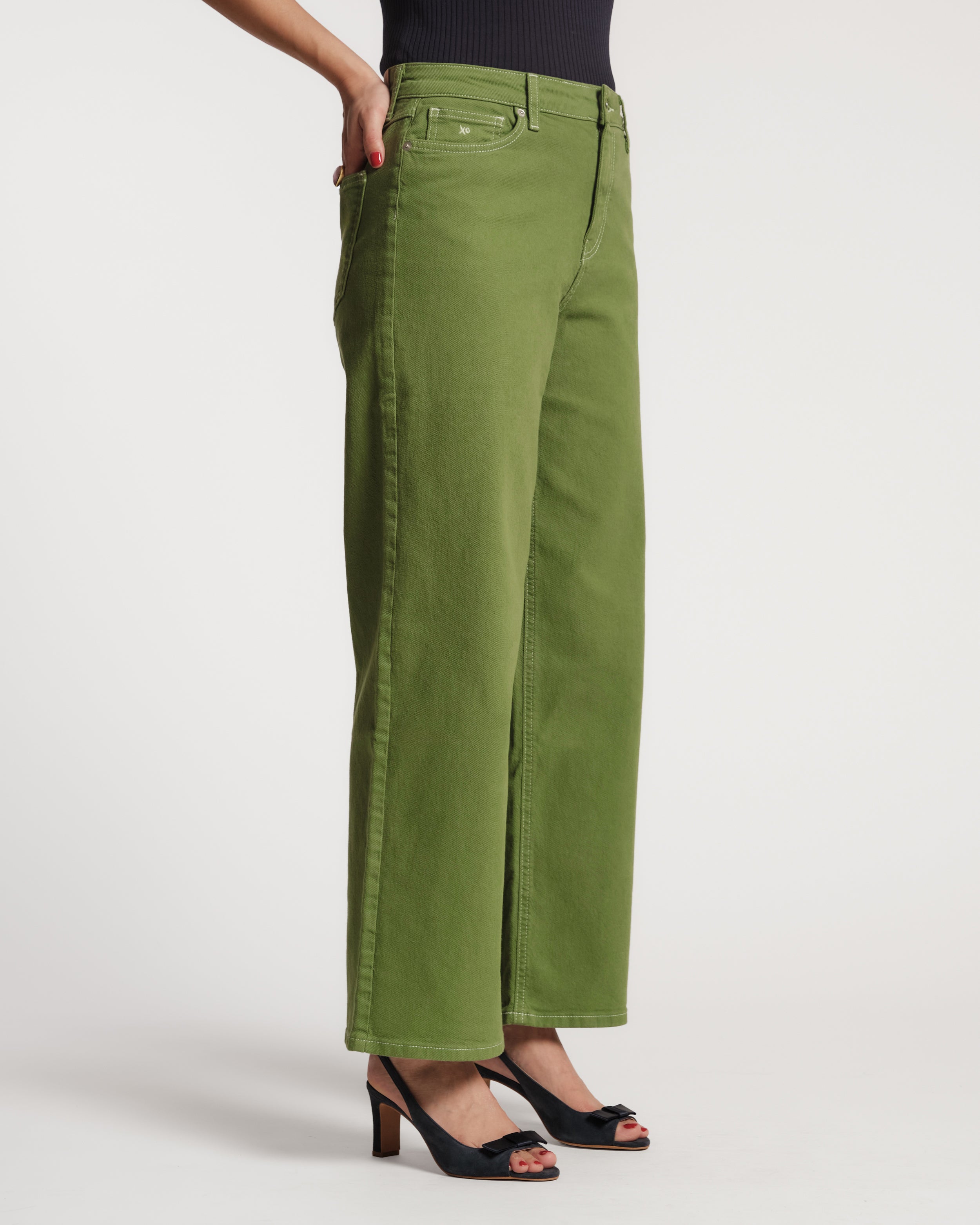 Ace Jean Stretch Denim - Treetop – Frances Valentine