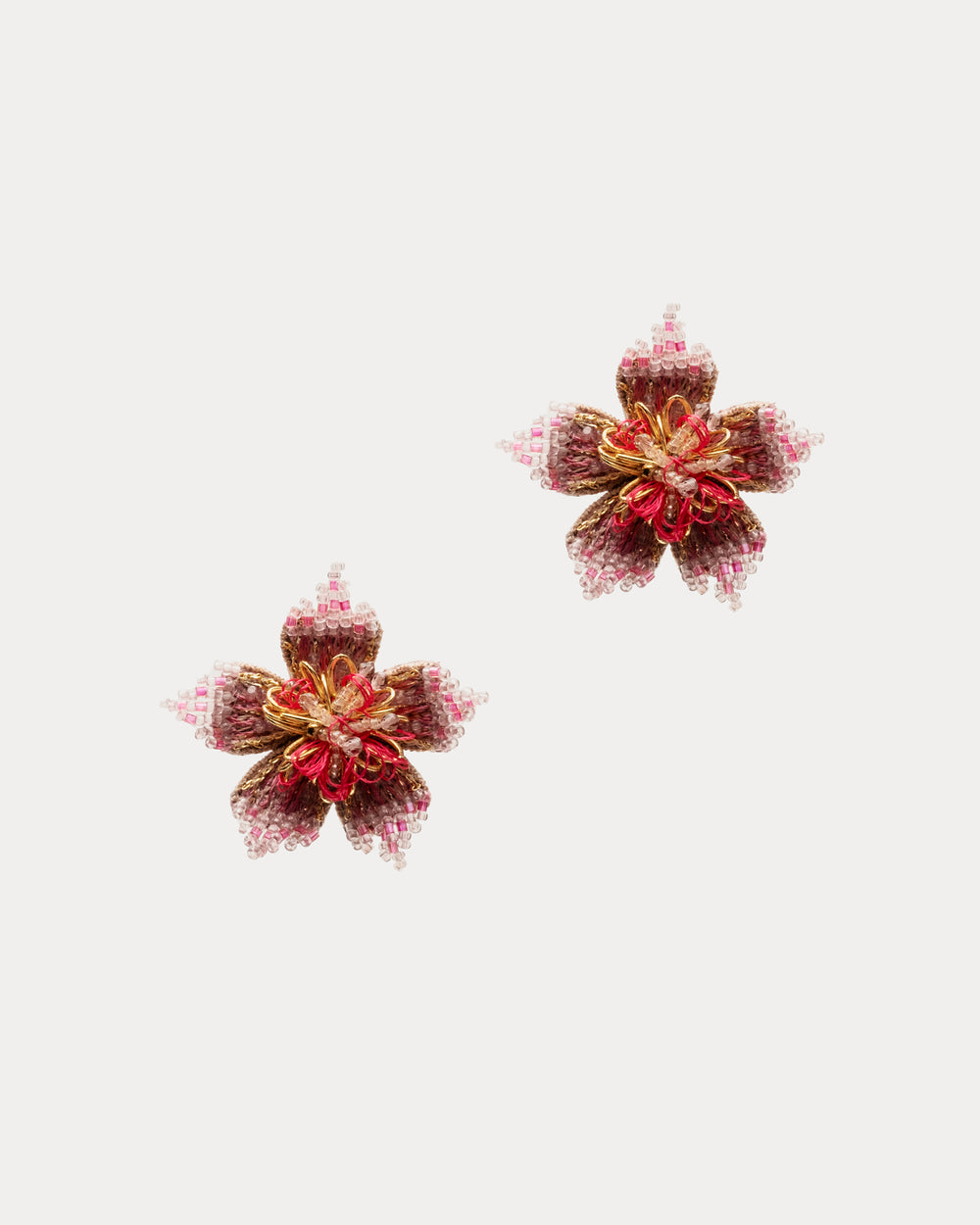 Adva Flower Earrings - Fuchsia Earrings Frances Valentine