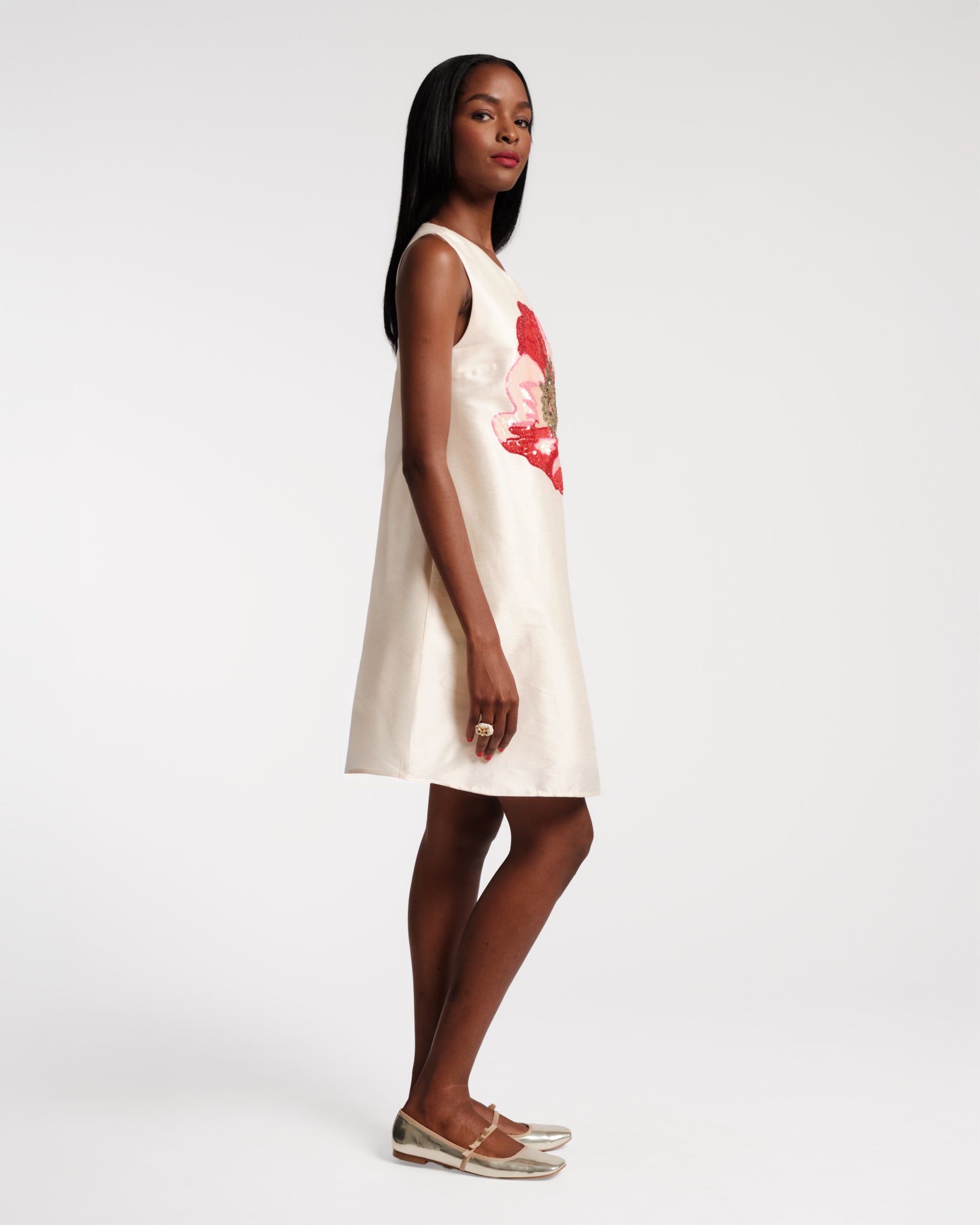 ワンピース Paddington Long Dress Long sleeveless dress, Coral - Sisley