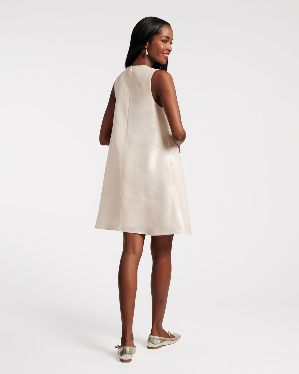 Alice Shift Dress - Paradise Poppy Oyster - Frances Valentine