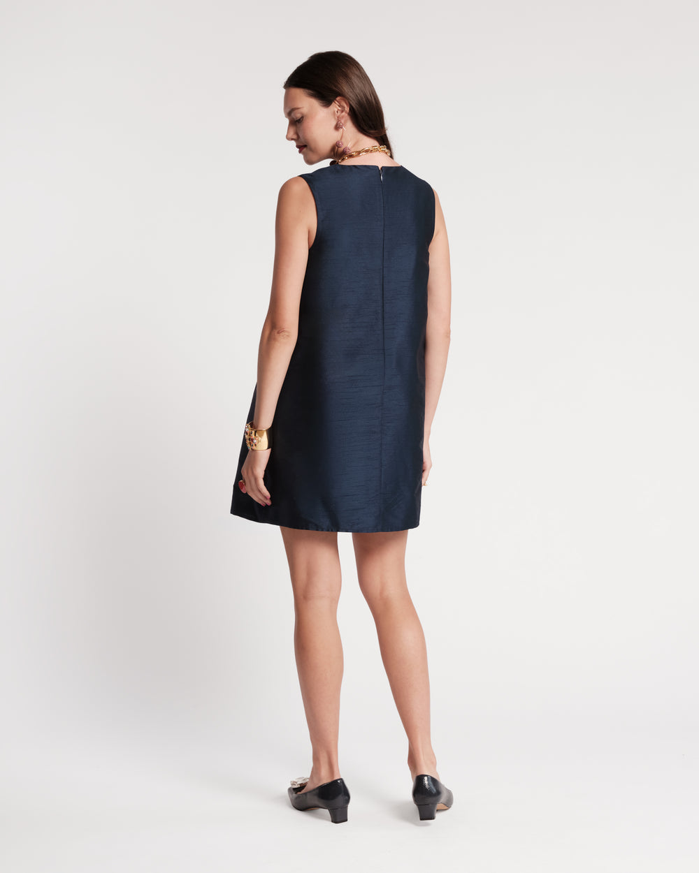 Alice Shift Dress - Oyster Poppy Dresses Frances Valentine