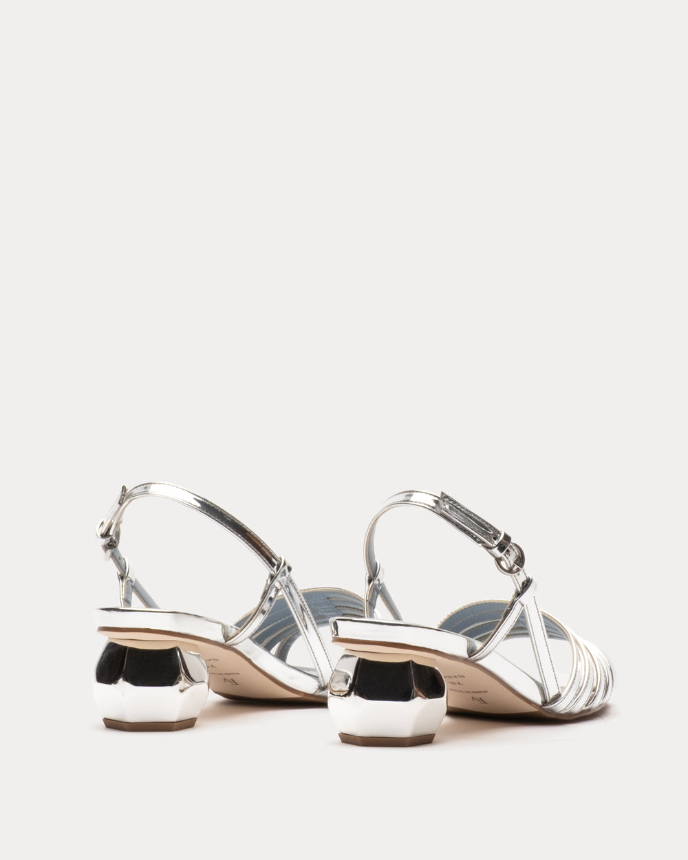 Ally Heel Vegan Mirror Vegan Mirror Silver Frances Valentine