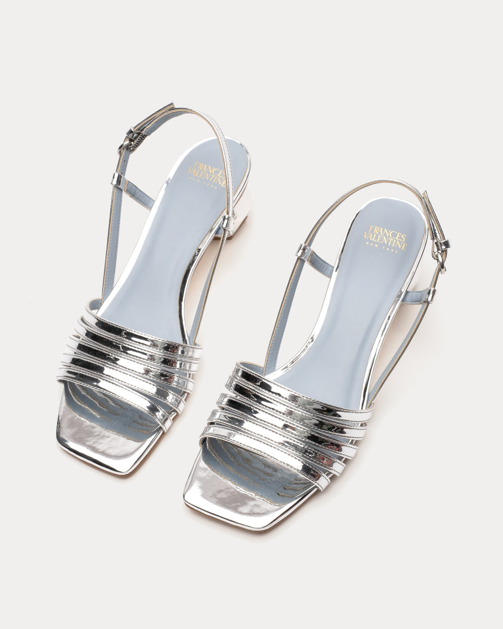 Ally Heel Vegan Mirror Vegan Mirror Silver Frances Valentine