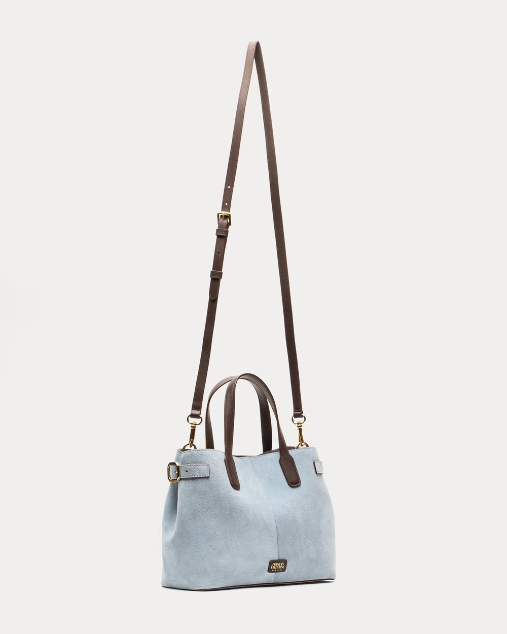 Amalie Suede Tote - Light Blue - Frances Valentine