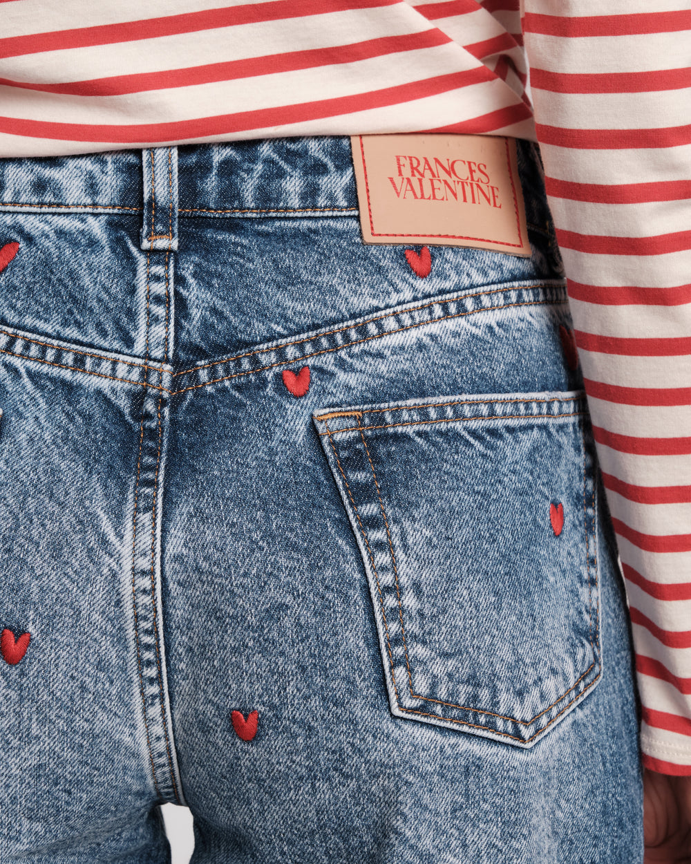 Andy Sweetheart Jean - Heart Embroidery Pants Frances Valentine