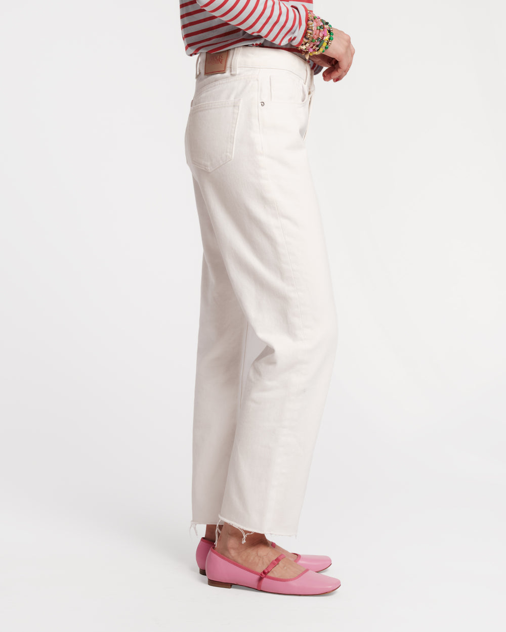 Andy Jean Solid Cotton White Frances Valentine