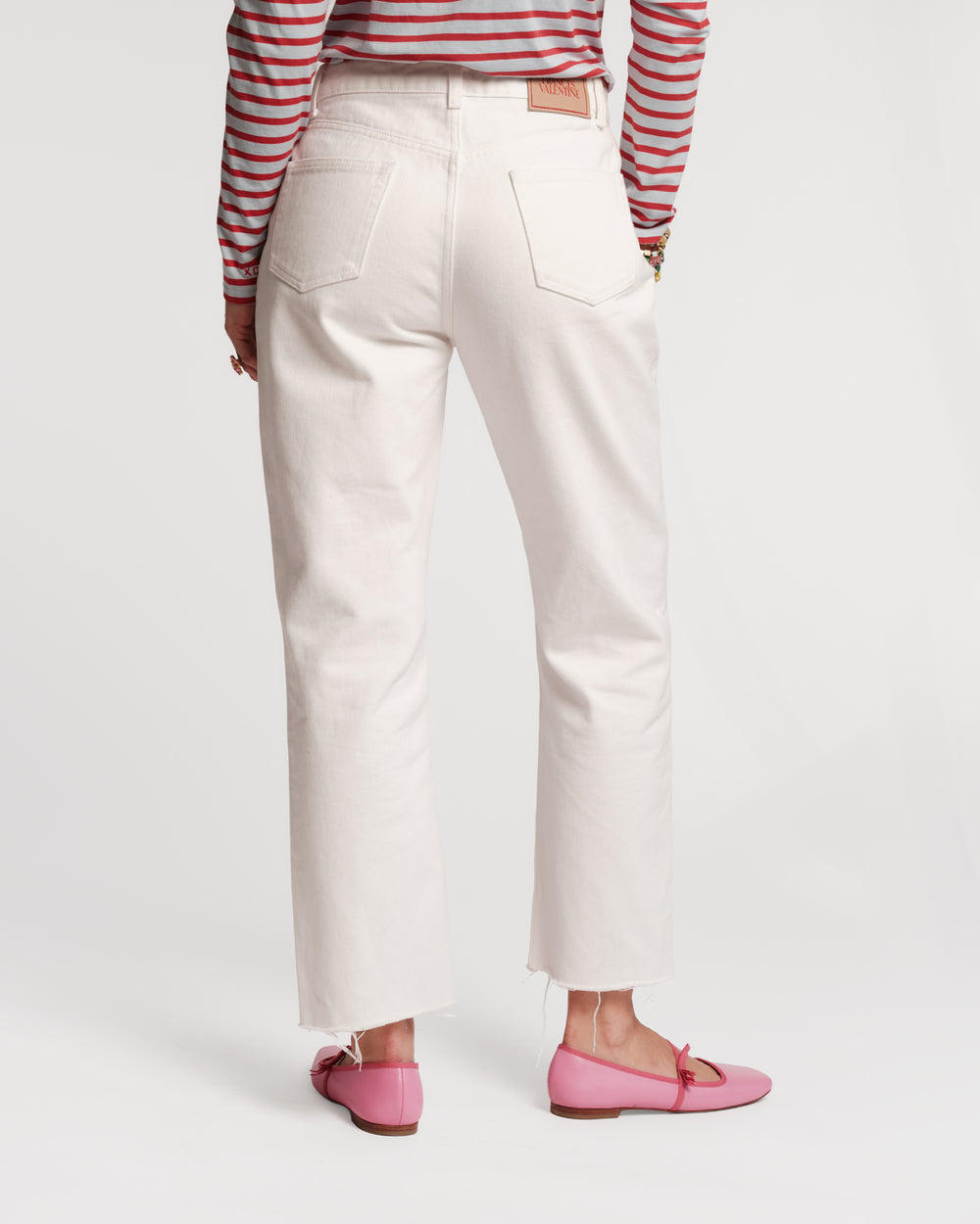 Andy Jean Solid Cotton White Frances Valentine