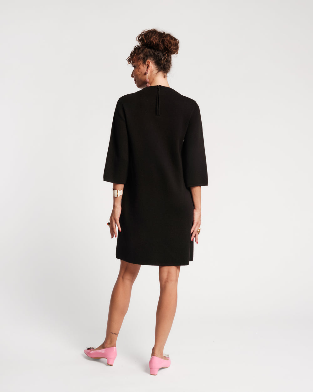 Annie Dress - Heirloom Floral Black Dresses Frances Valentine