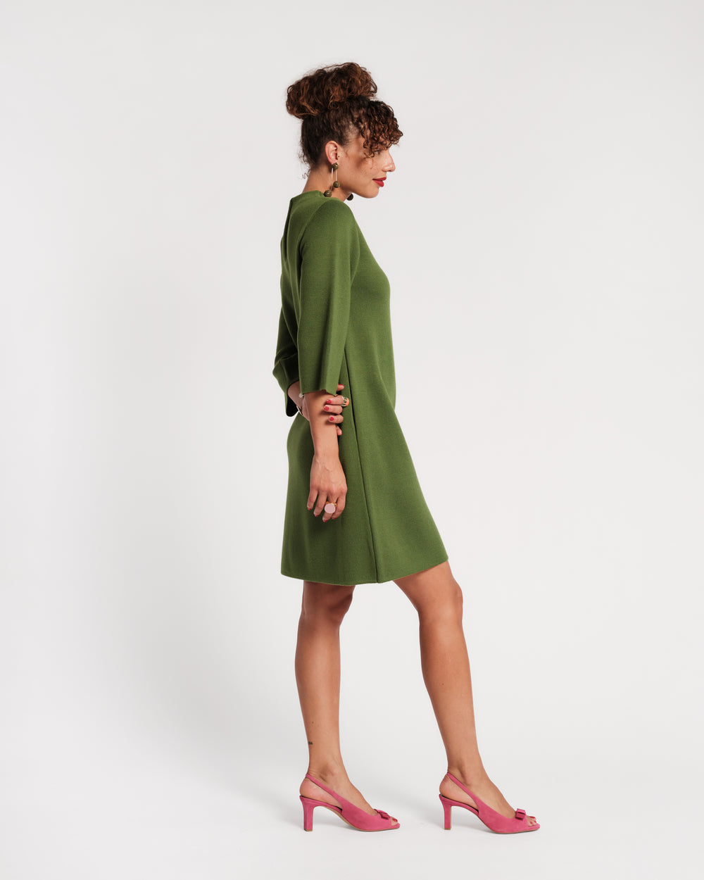 Annie Dress - Heirloom Floral Green Dresses Frances Valentine