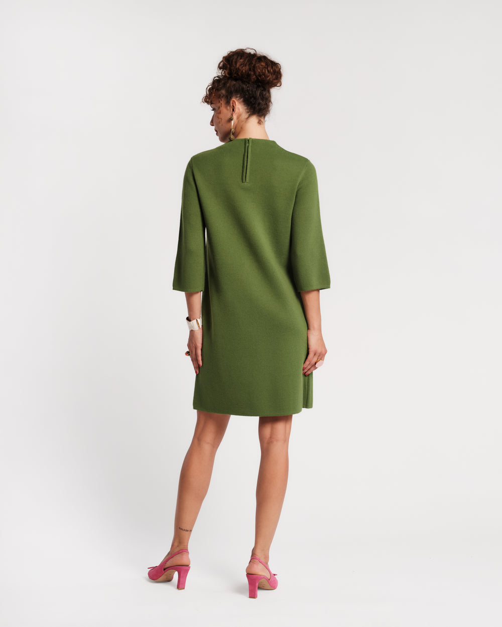 Annie Dress - Heirloom Floral Green Dresses Frances Valentine