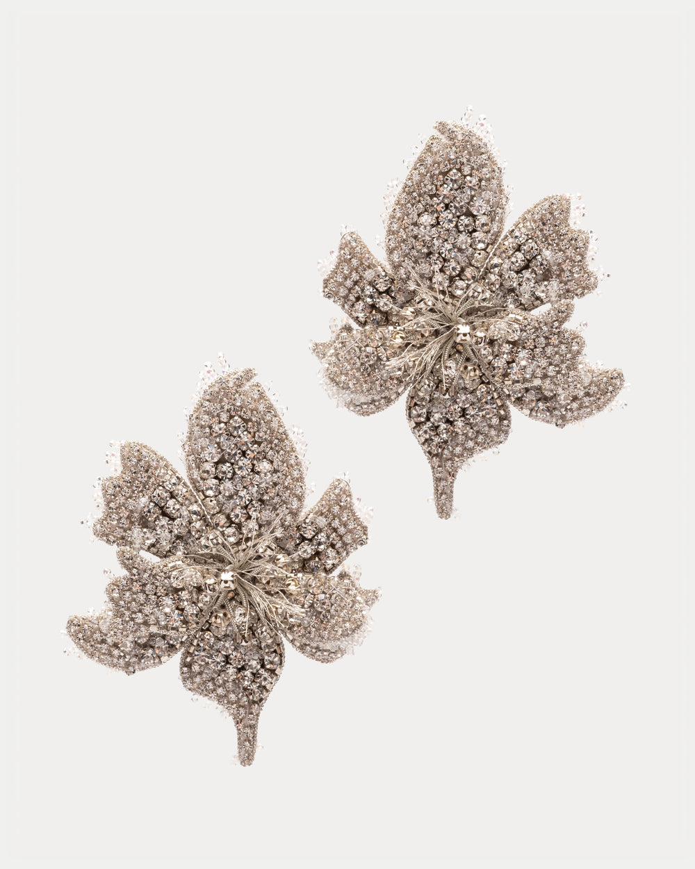 Azalea on Ice Earring - Silver Earrings DEEPA GURNANI