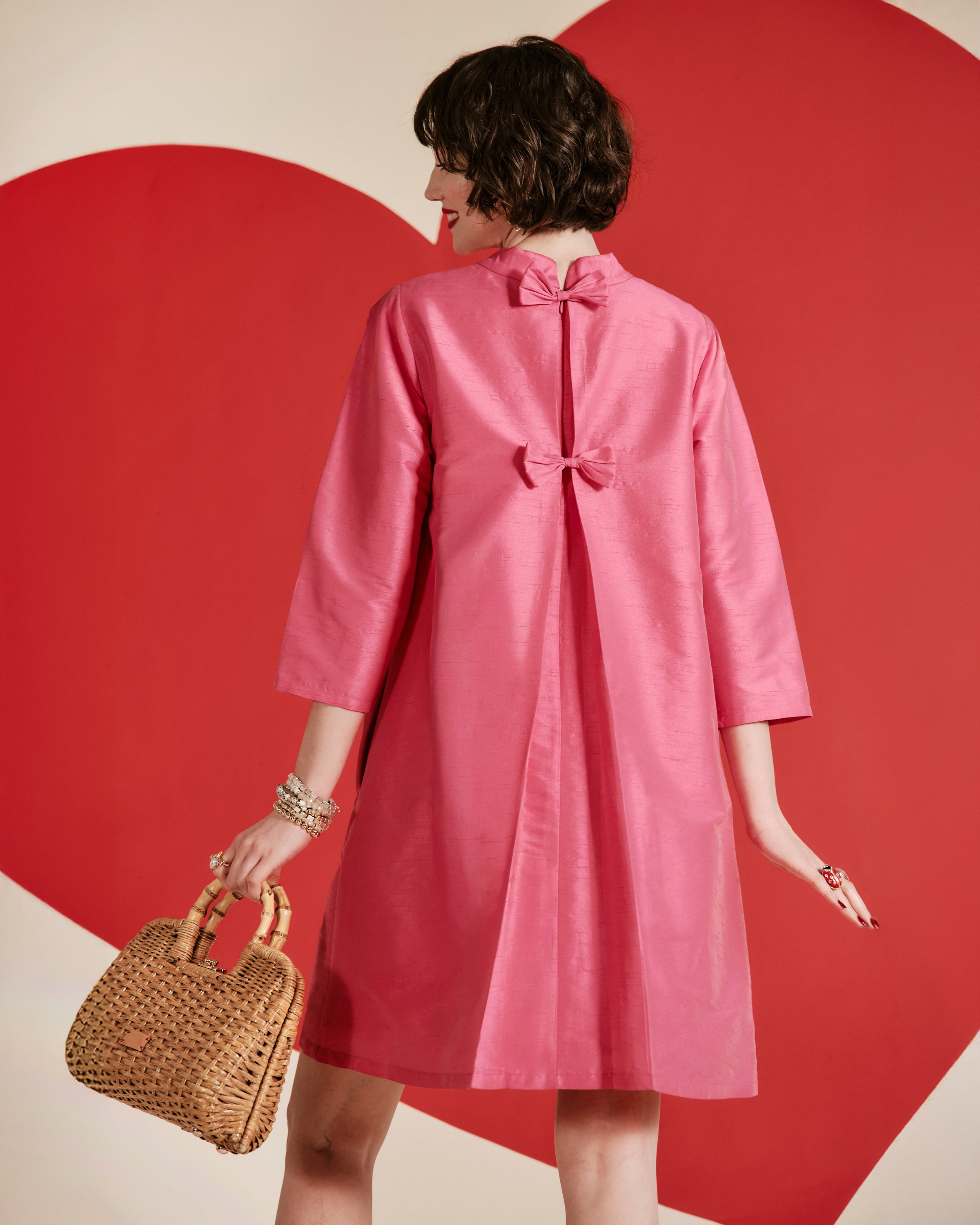 Bliss Midi Dress - Pink – Frances Valentine