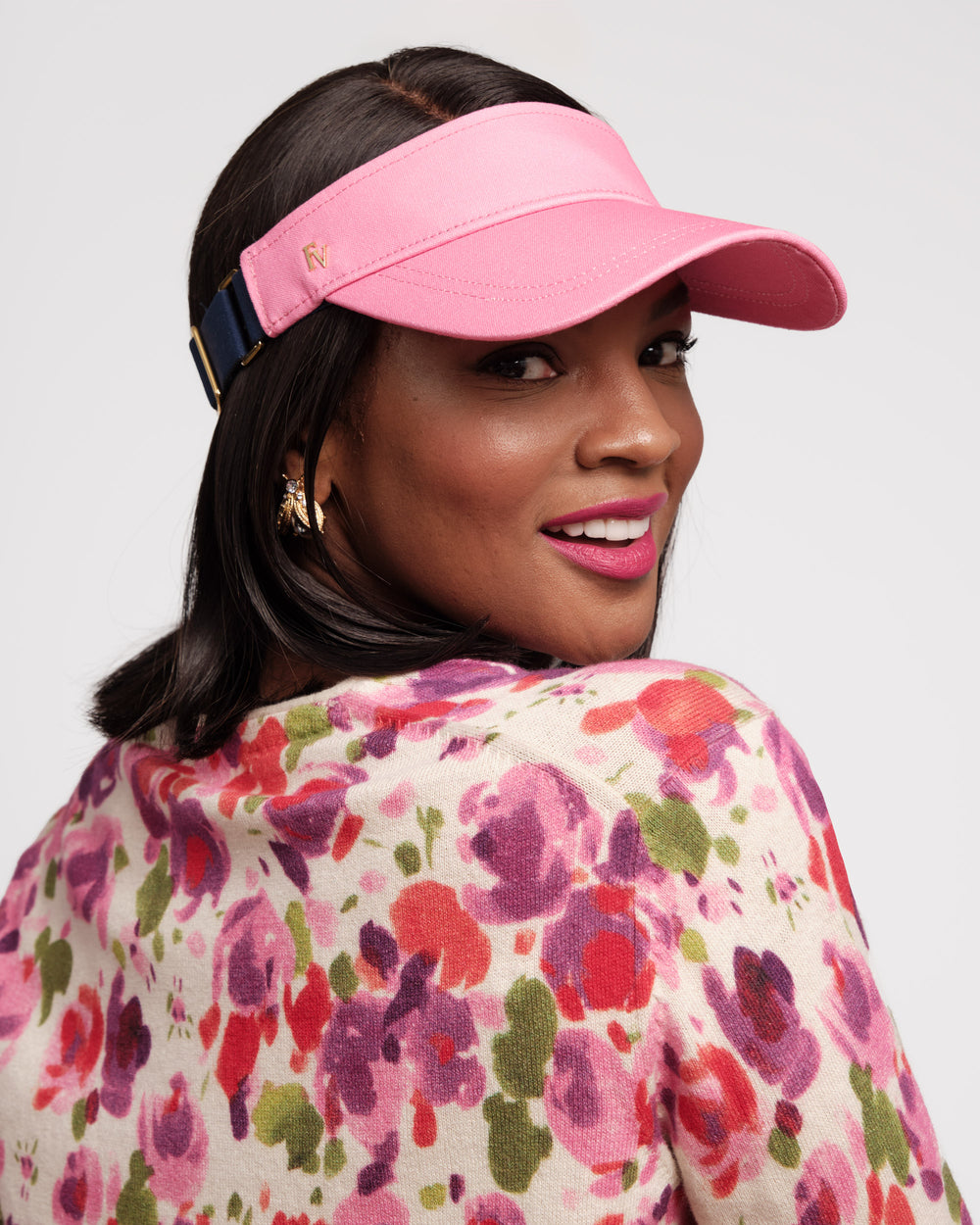 Cotton Visor - Pink Hat Frances Valentine