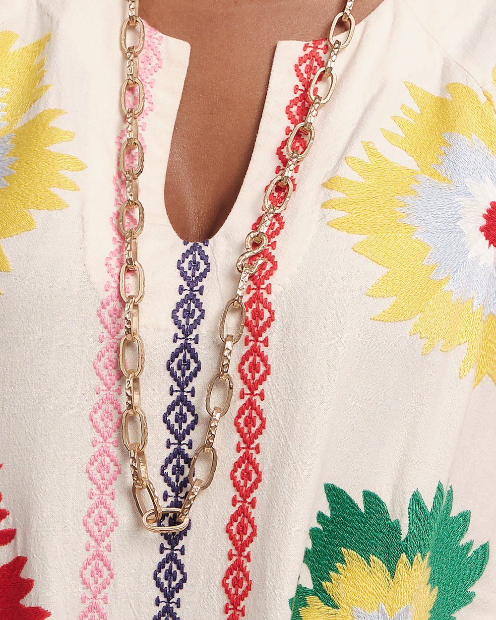 Charming Caftan Maxi - Fireflower - Frances Valentine