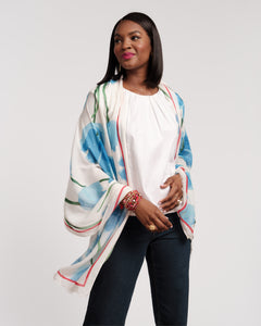 Oblong Scarf Dutch Tulip - Frances Valentine