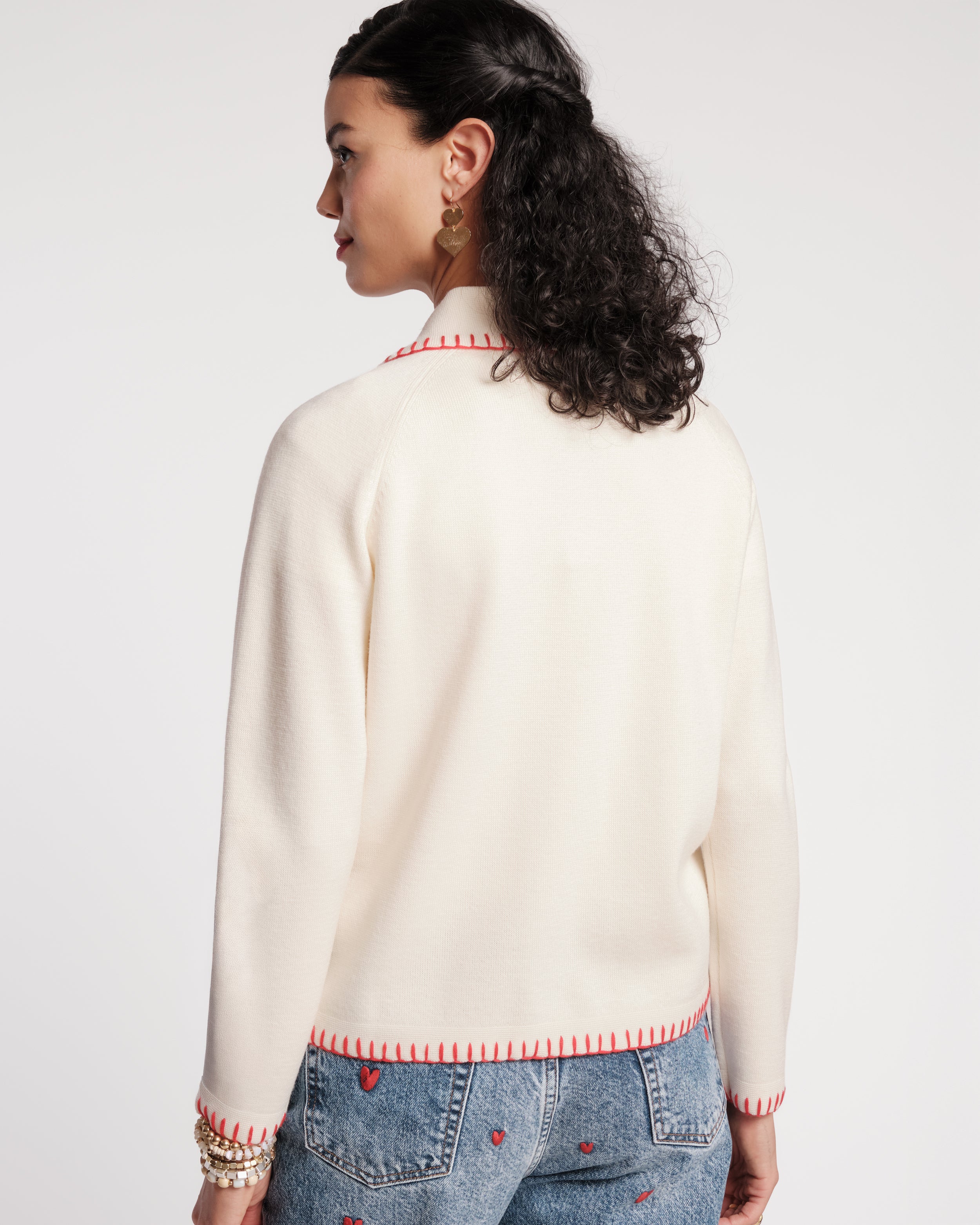 まちゃん様　baybee Heart raglan sweat Zenana Fleece Round Neck Raglan Sweatshirt with Ribbed Sides