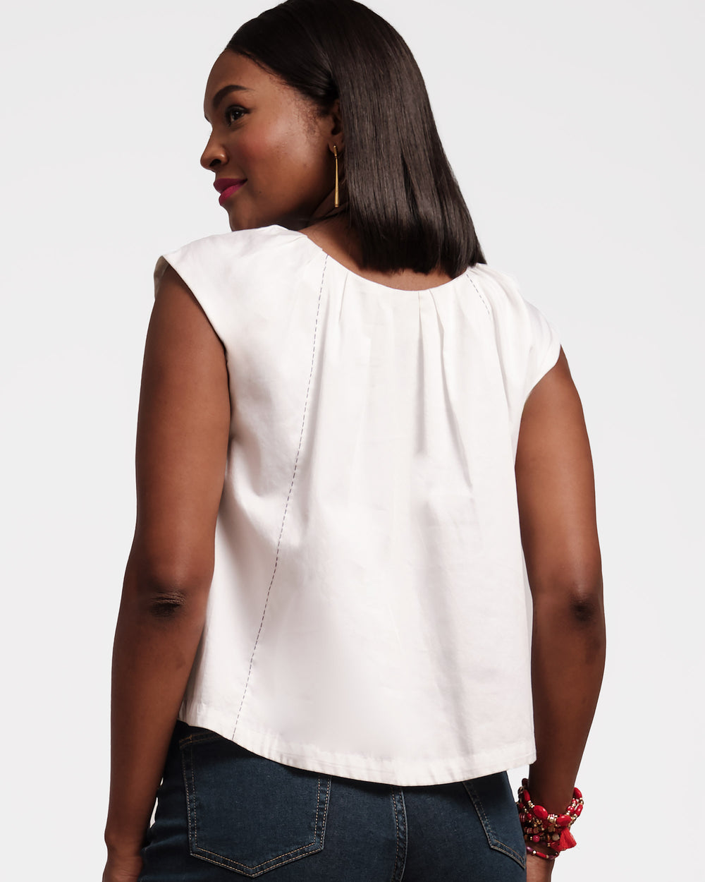 Bailey Top - White - Frances Valentine