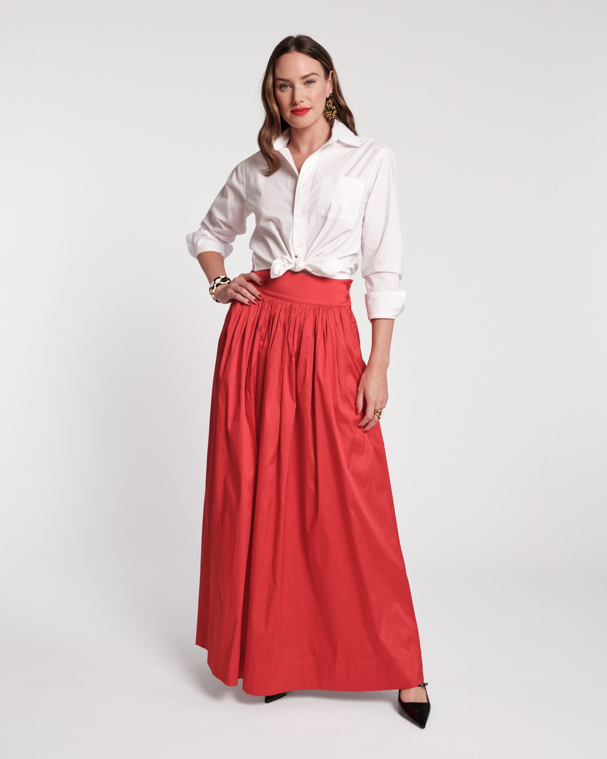 美品 RED VALENTINO 22AW リボンディテール フレアスカート Ball Skirt - Red – Frances Valentine