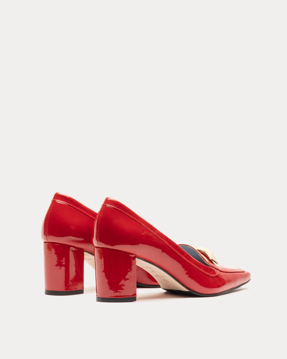 Barbara Loafer - Soft Patent Leather Red Loafers Frances Valentine