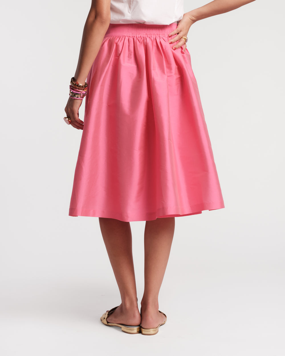 Barbara Midi Skirt - Pink Skirts Frances Valentine