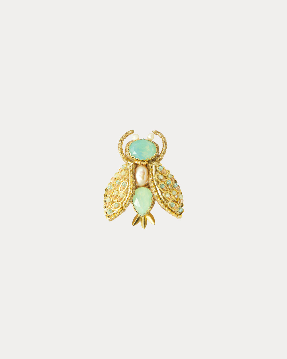 Beetle Brooch Gold OS Frances Valentine