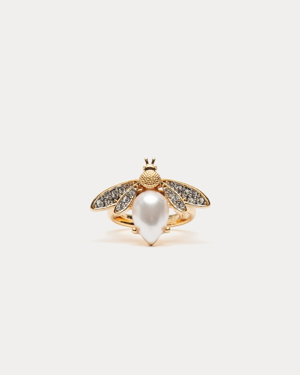 Bee Ring - Gold/White