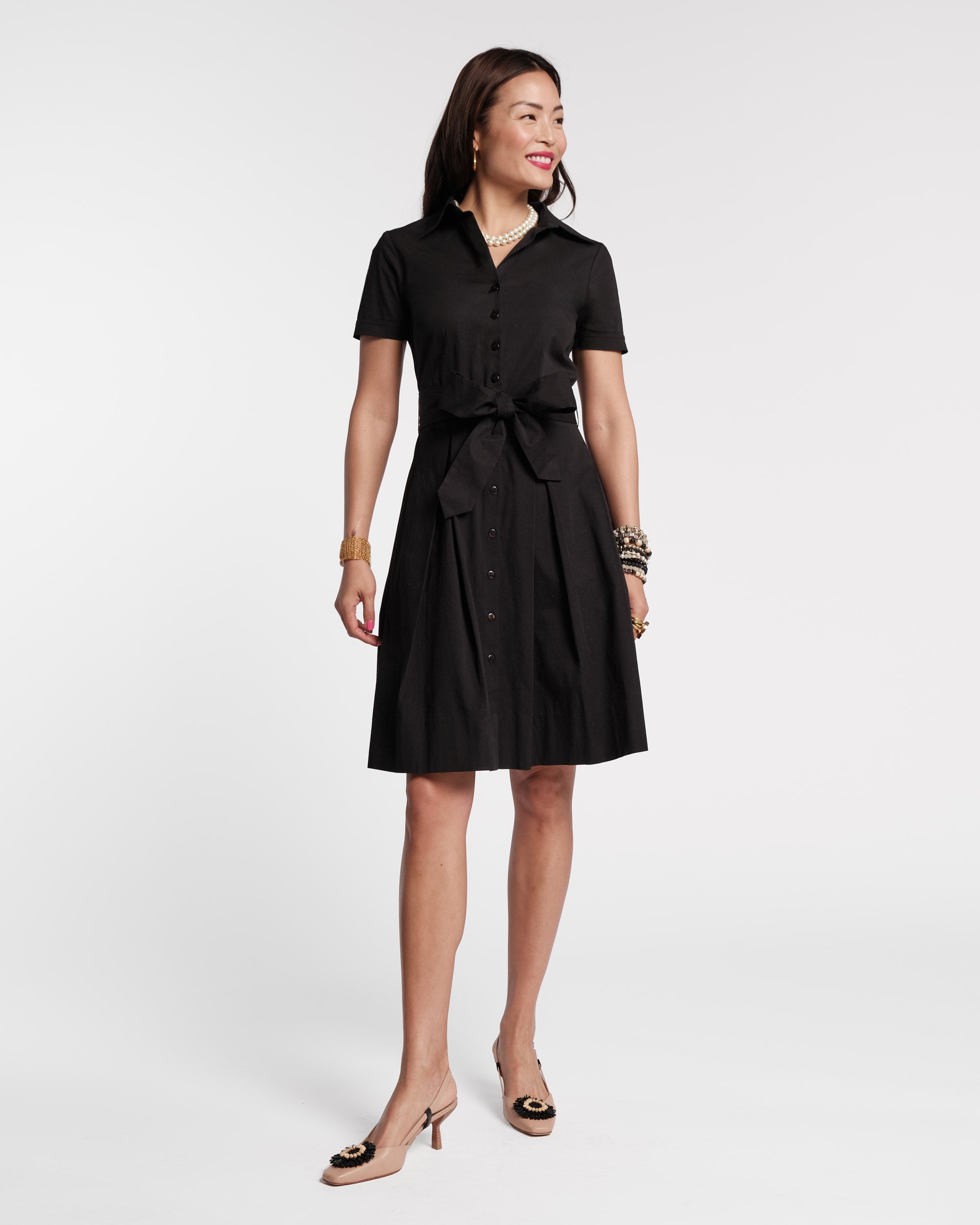 Bella Midi Dress - Black Dresses Frances Valentine