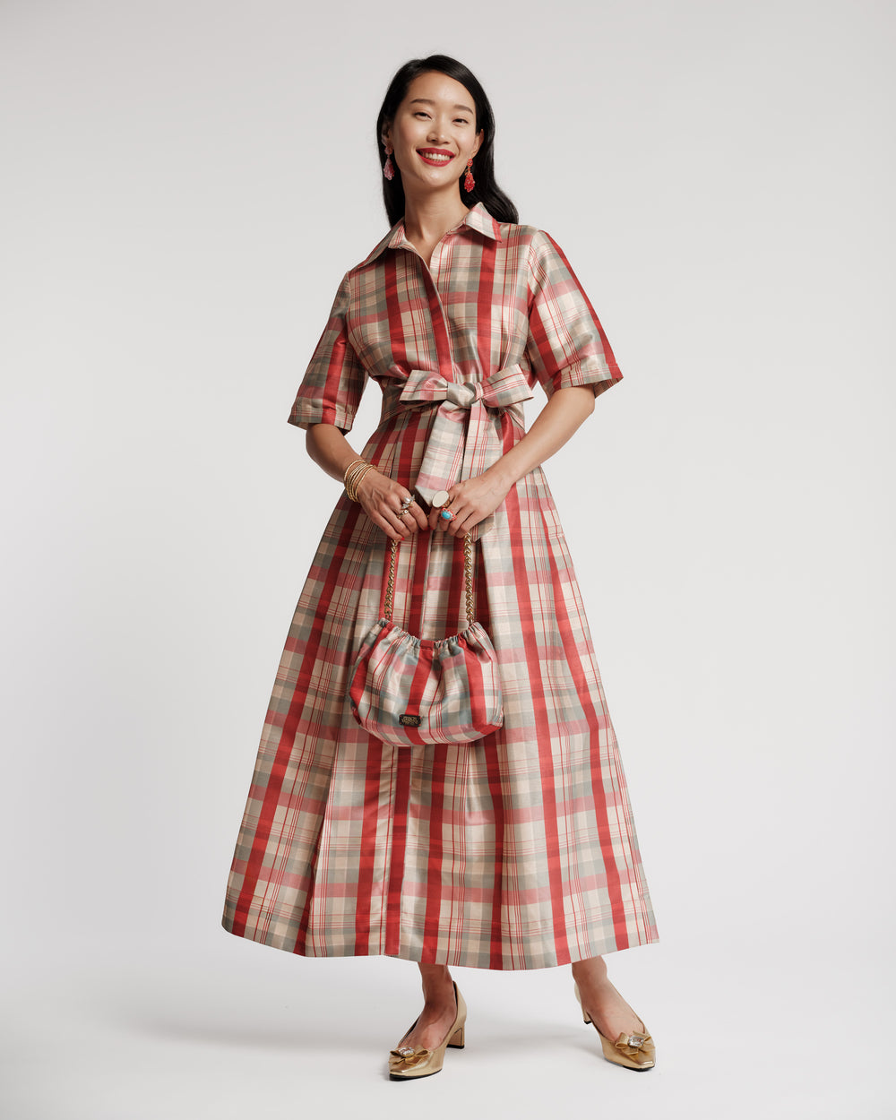 Bella Maxi Dress - FV Plaid Dresses Frances Valentine