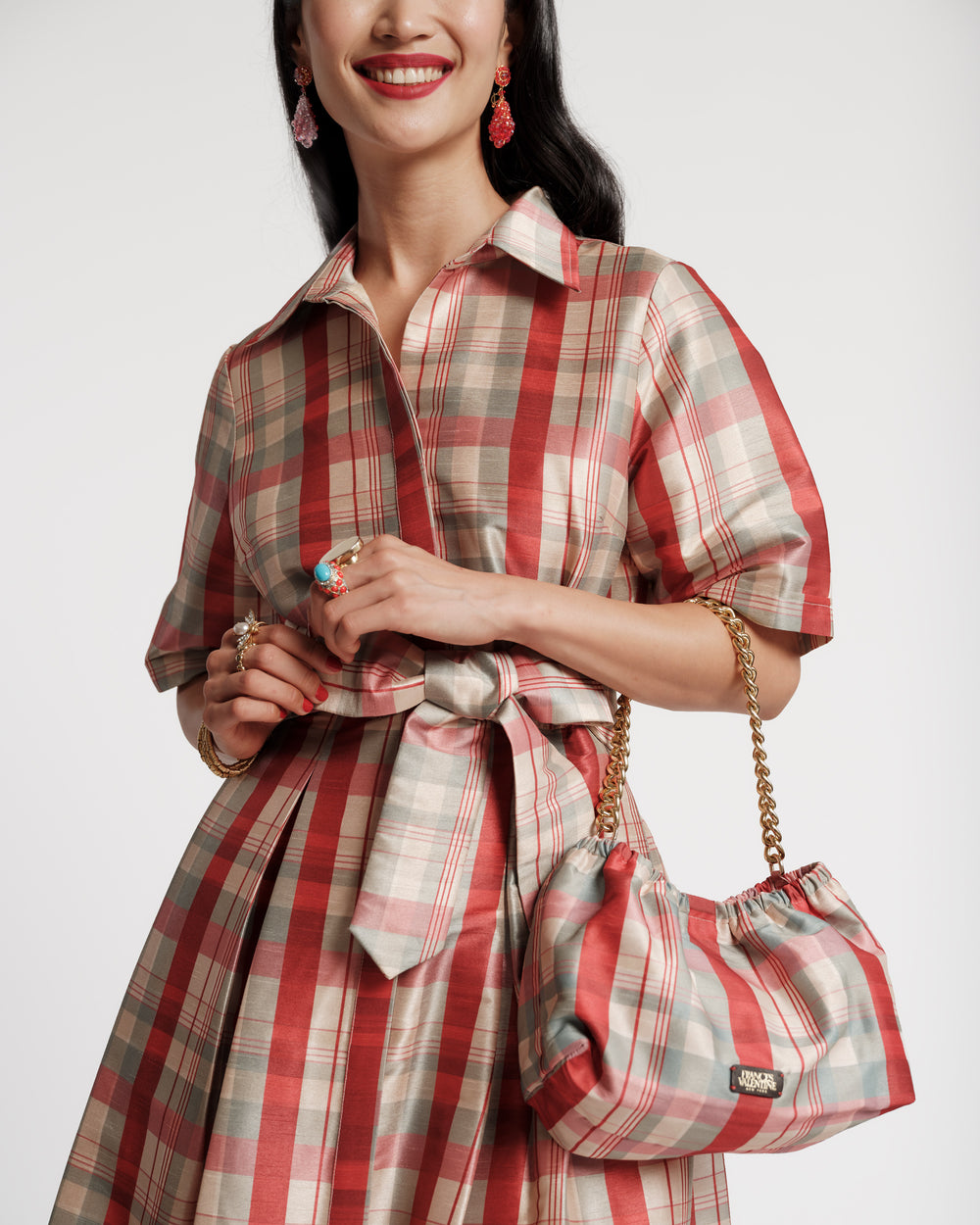 Bella Maxi Dress - FV Plaid Dresses Frances Valentine