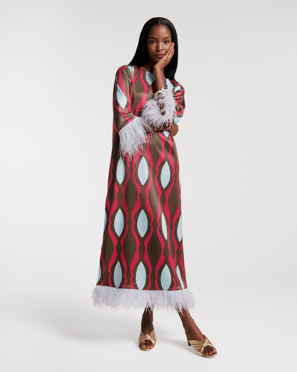 Belle Maxi Dress - Lava Geo - Frances Valentine