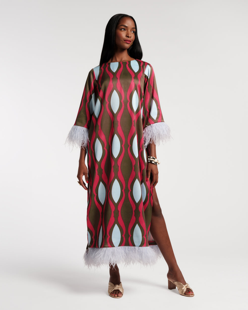 Belle Maxi Dress - Lava Geo - Frances Valentine