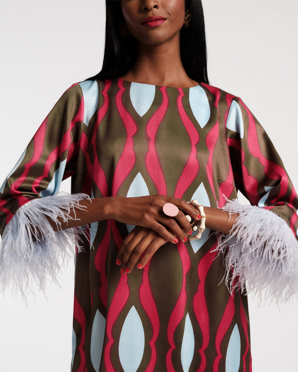 Belle Maxi Dress - Lava Geo - Frances Valentine
