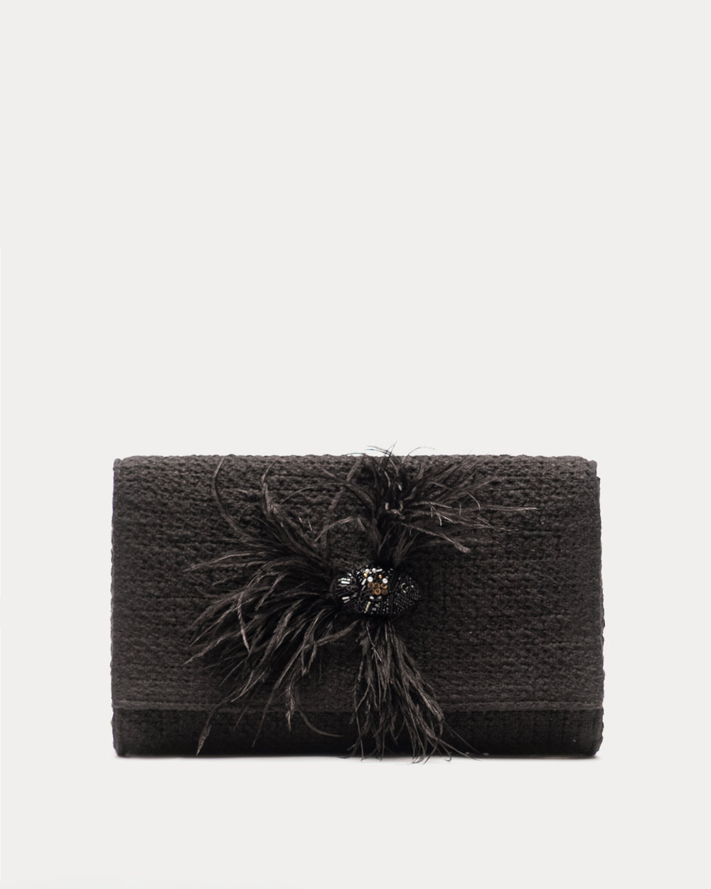 Betta Clutch Fish - Boucle Black Clutch Frances Valentine