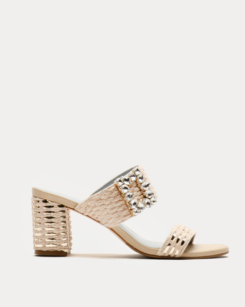 Betty Raffia Heel - Natural Heels Frances Valentine