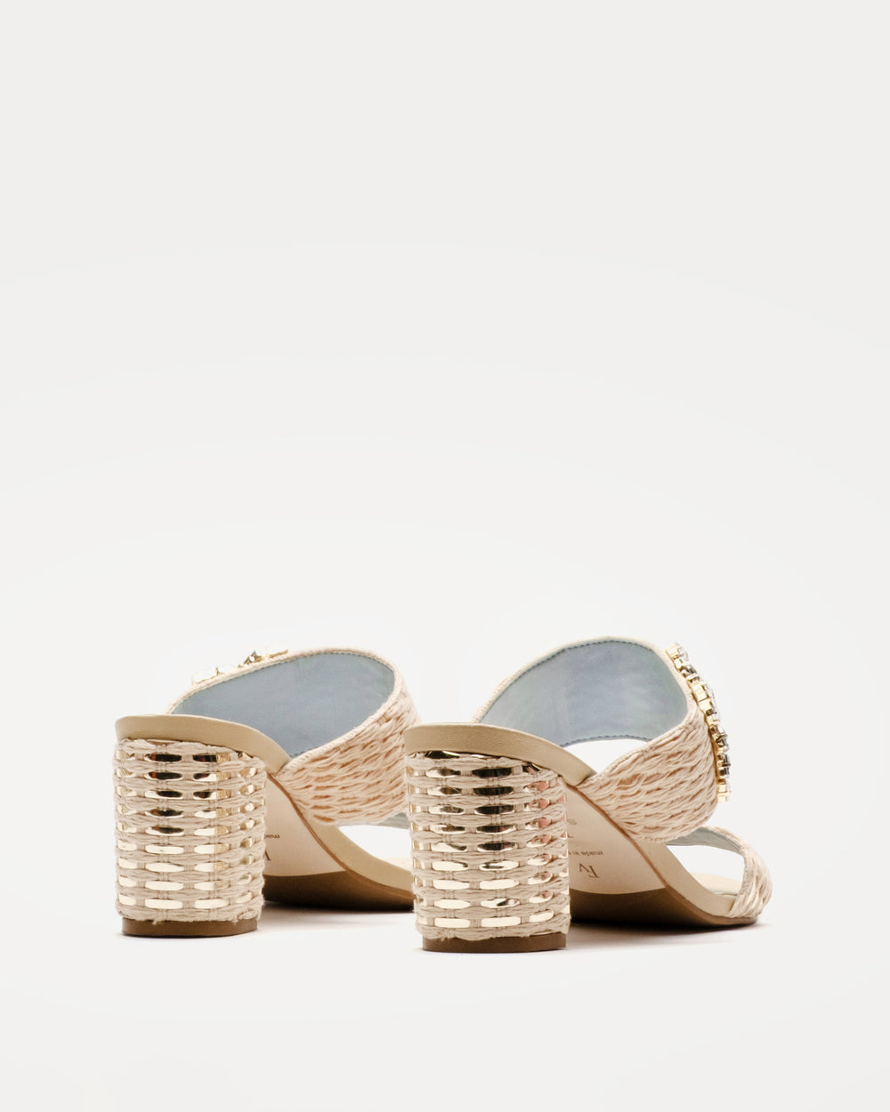 Betty Raffia Heel - Natural Heels Frances Valentine