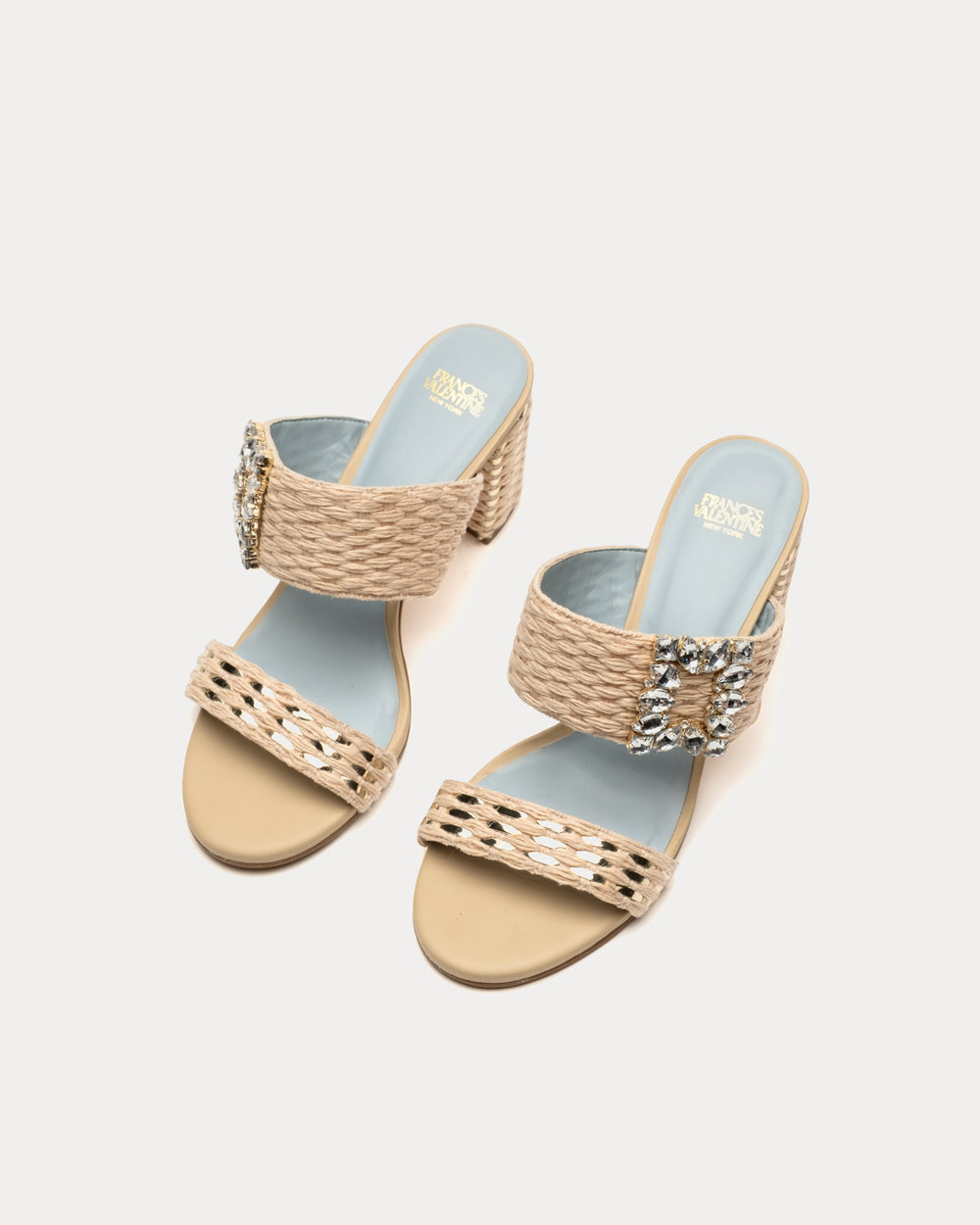 Betty Raffia Heel - Natural Heels Frances Valentine
